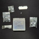 Game Boy Advance SP Full Replacement Shell Kit – Clear Glitter Housing with Buttons