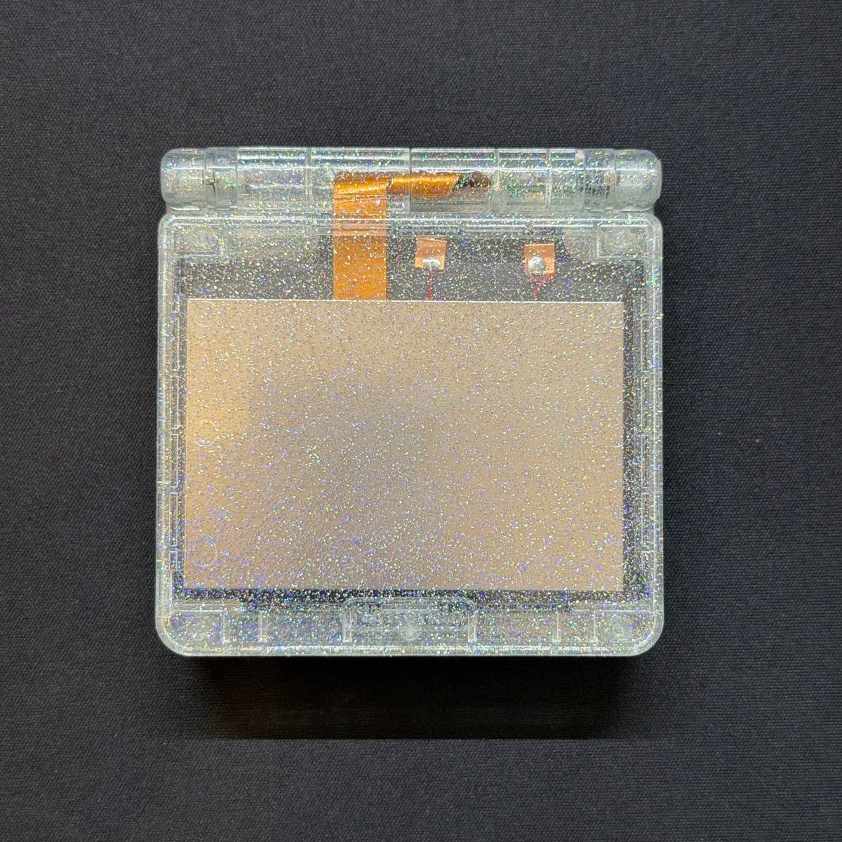 Nintendo Game Boy Advance SP – Transparent Clear Glitter