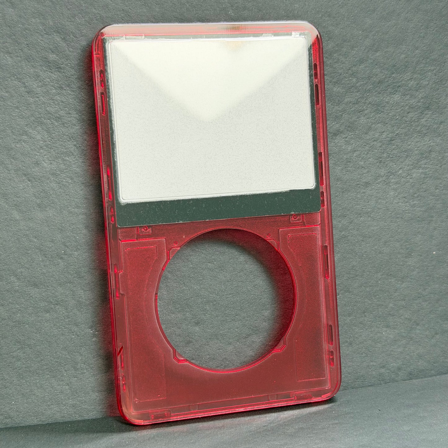 Transparent Red Front Housing – For iPod Video 5th / 5.5 Gen (Clear Shell)