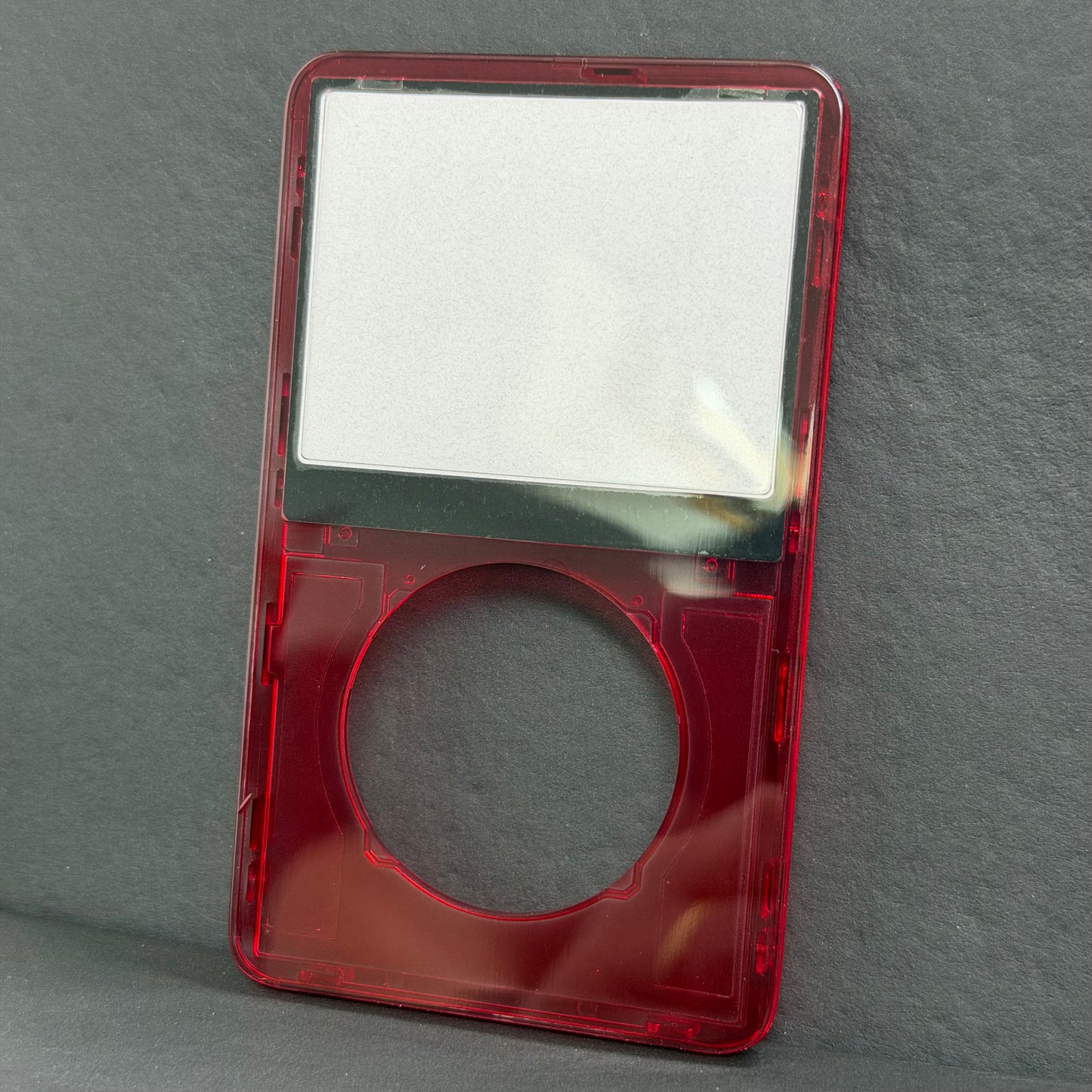 Transparent Red Front Housing – For iPod Video 5th / 5.5 Gen (Clear Shell)