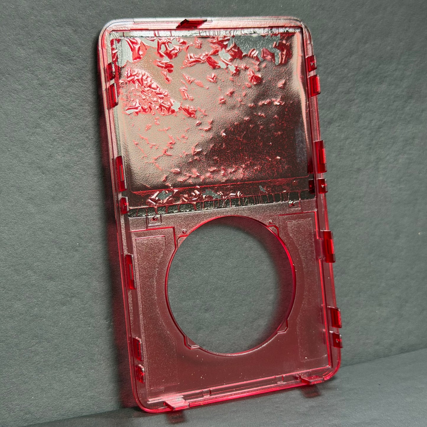 Transparent Red Front Housing – For iPod Video 5th / 5.5 Gen (Clear Shell)