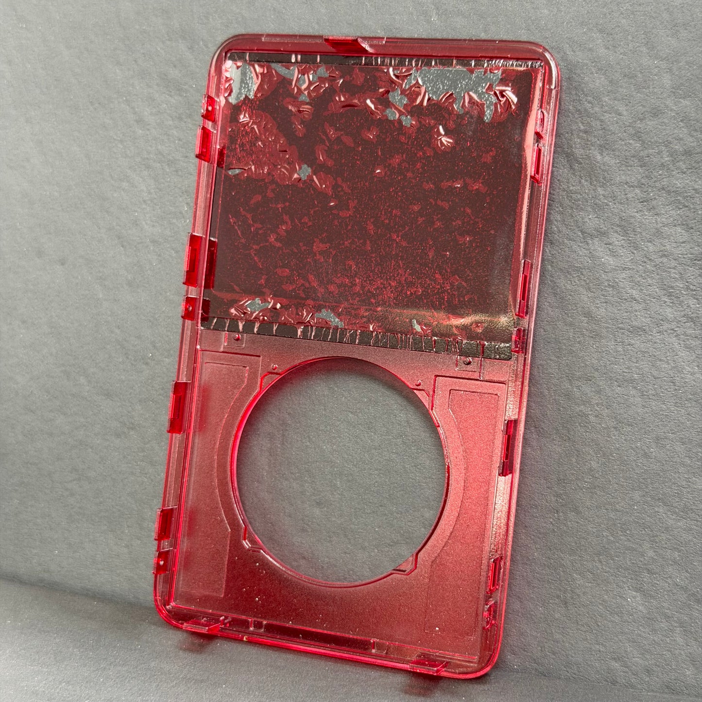 Transparent Red Front Housing – For iPod Video 5th / 5.5 Gen (Clear Shell)