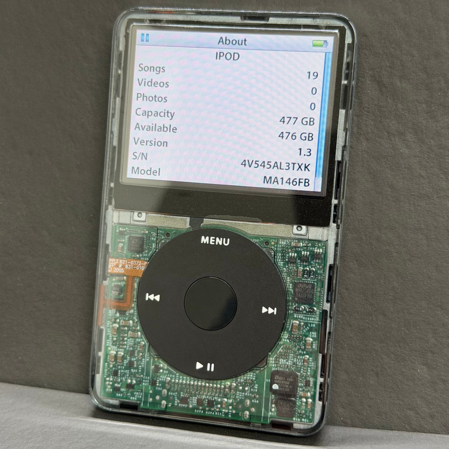 Apple iPod Video 5th Gen - Transparent Black