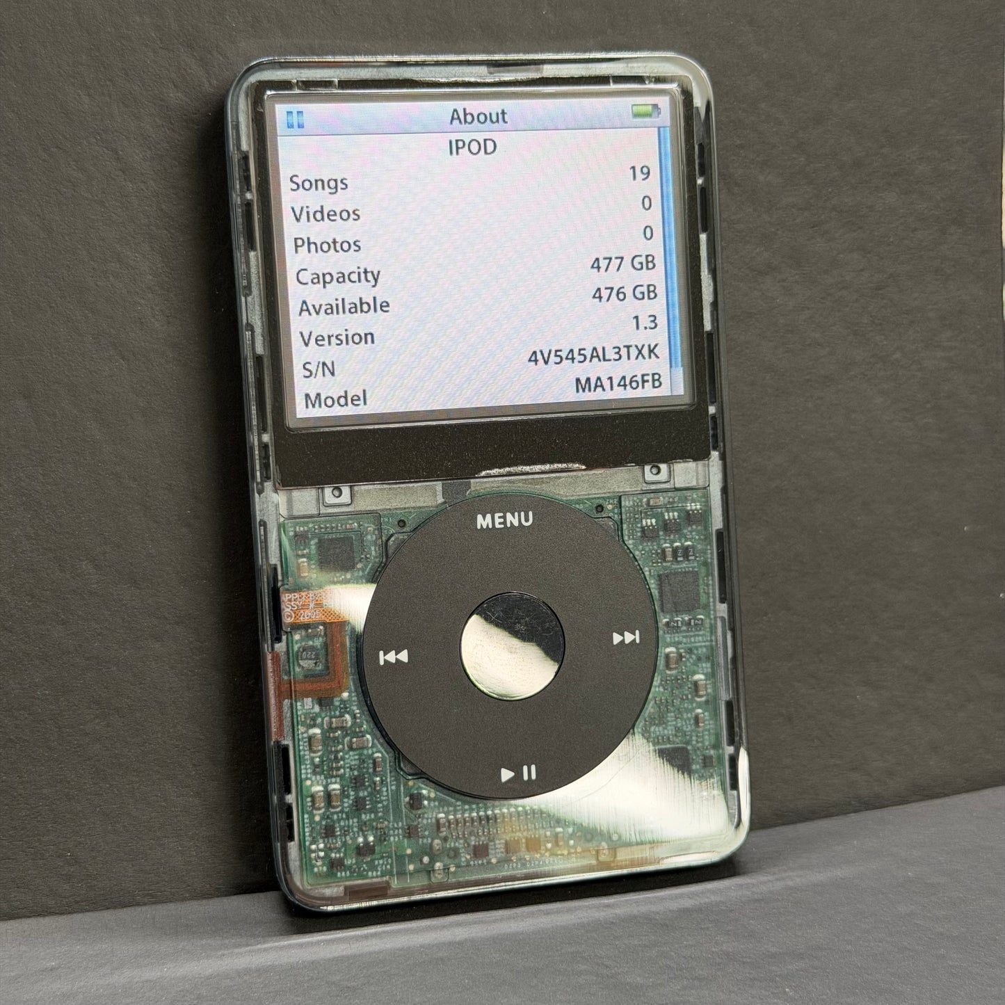 Apple iPod Video 5th Gen - Transparent Black