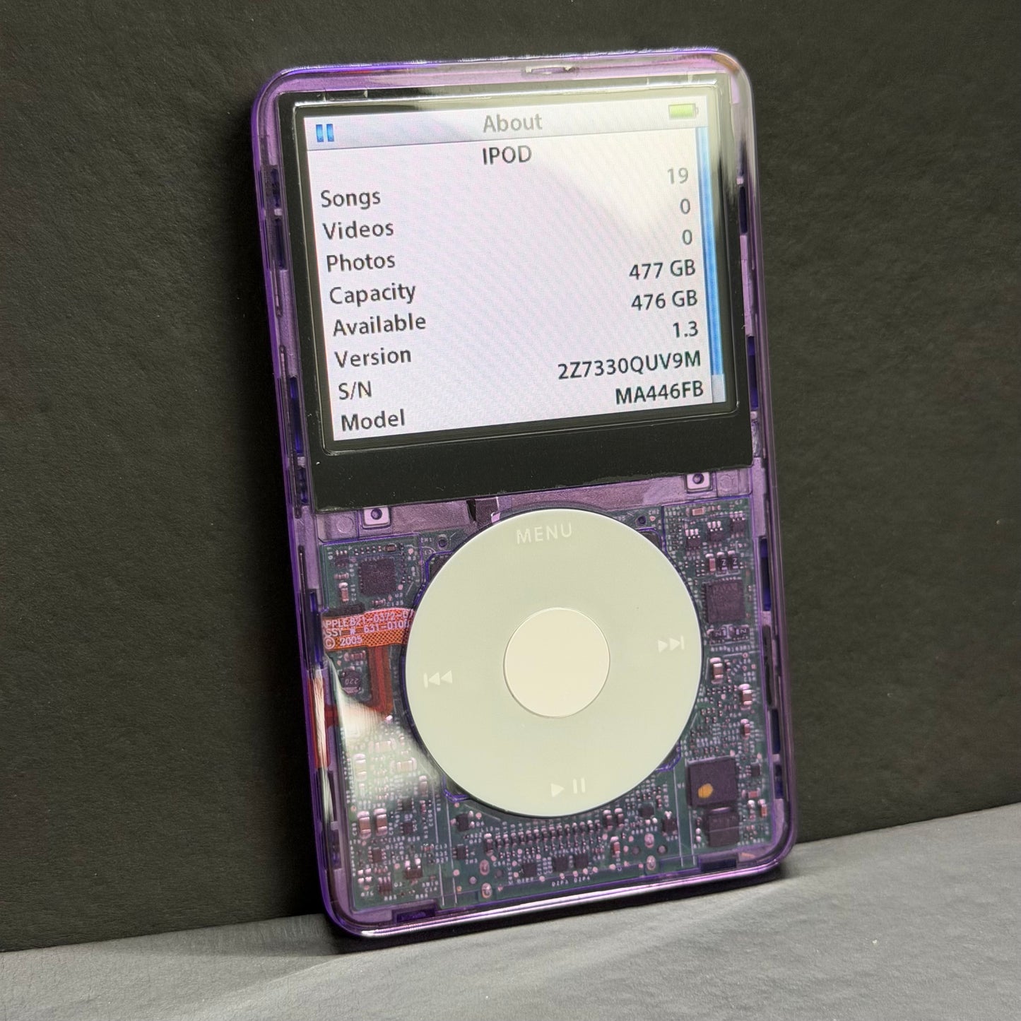Apple iPod Video 5th Gen – Transparent Purple