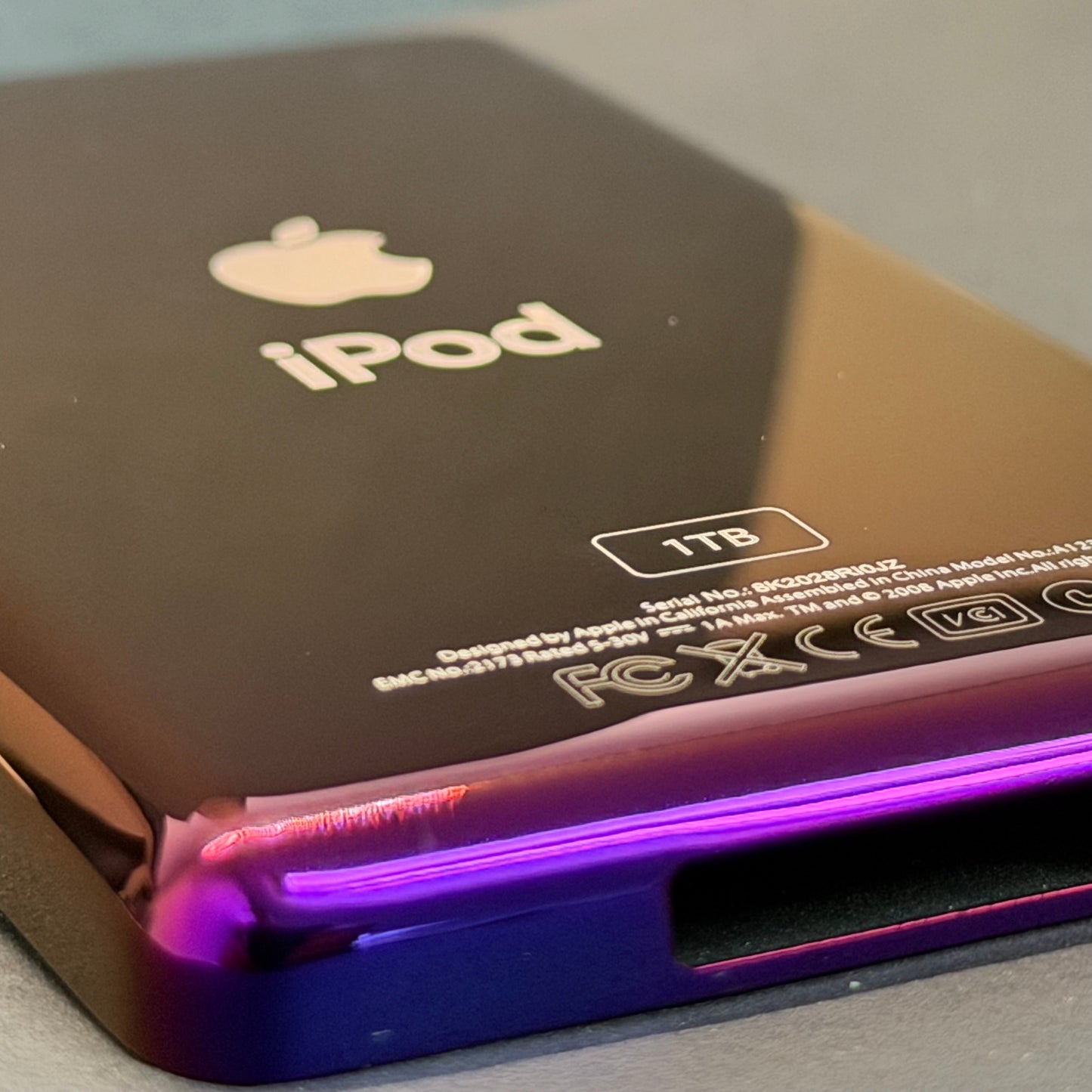 Purple Thin Back Housing – For iPod Classic / Video