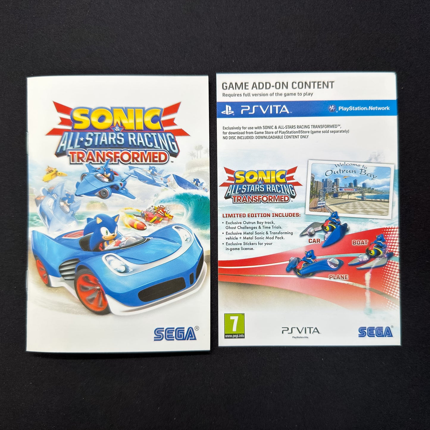 Sonic All Stars Racing Transformed (PS Vita) PAL UK | Complete in Box CIB | PCSB-00190