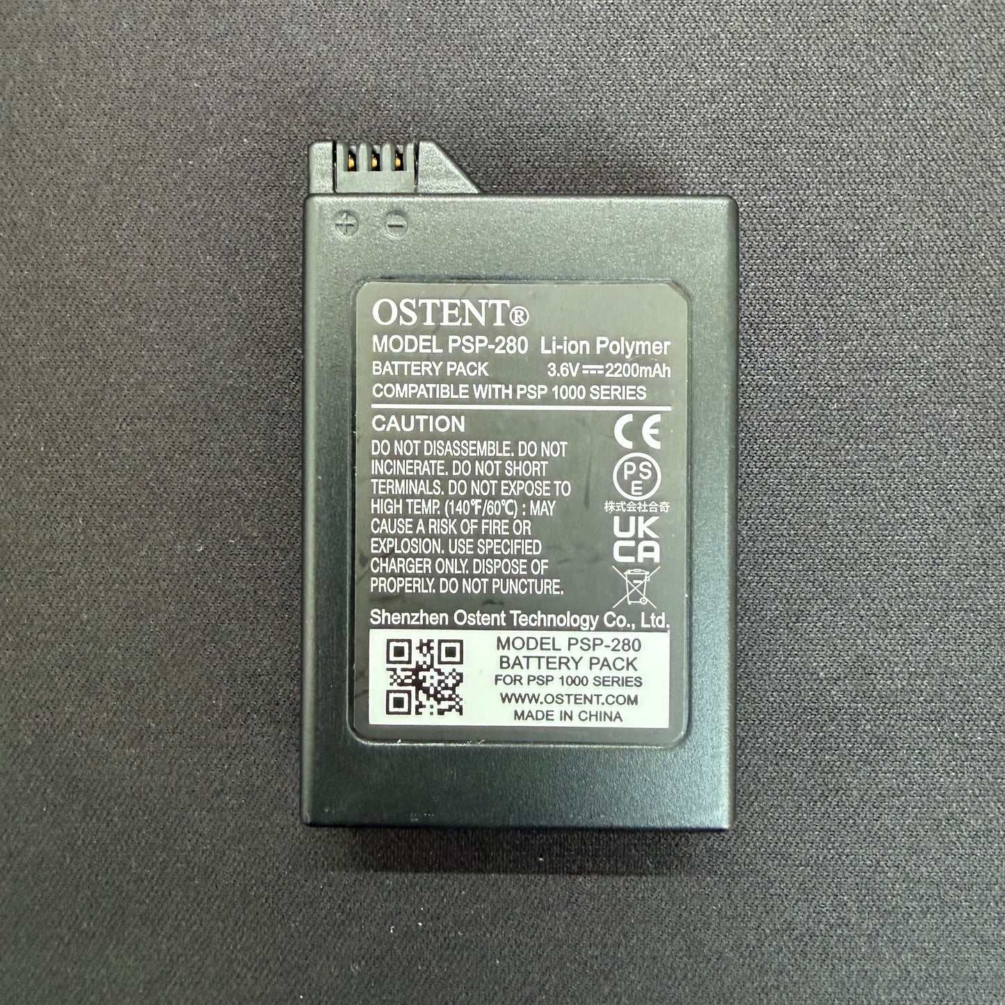 Ostent Replacement Battery for Sony PSP 1000 – 2200mAh High Capacity