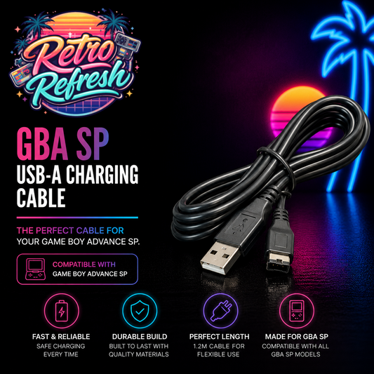 USB Charging Cable for Game Boy Advance SP & Nintendo DS Original