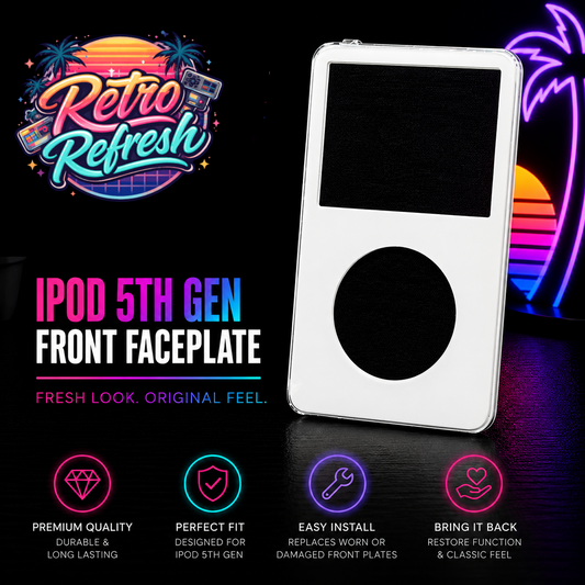 White Front Housing – For iPod Video 5th / 5.5 Gen