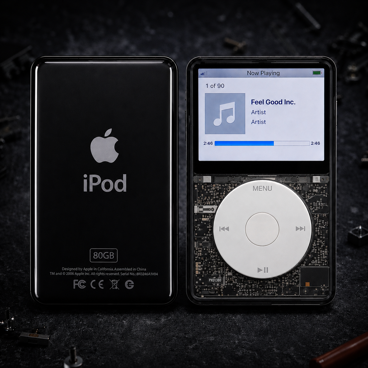 Apple iPod Video 5th Gen – Transparent Black