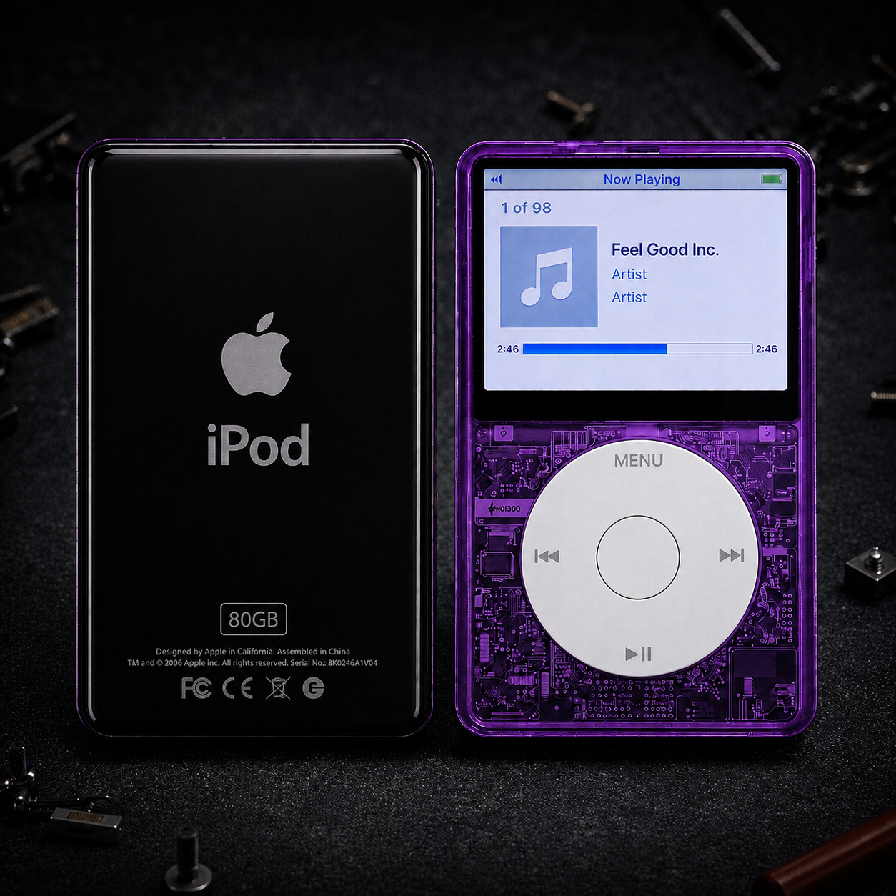 Apple iPod Video 5th Gen – Transparent Purple