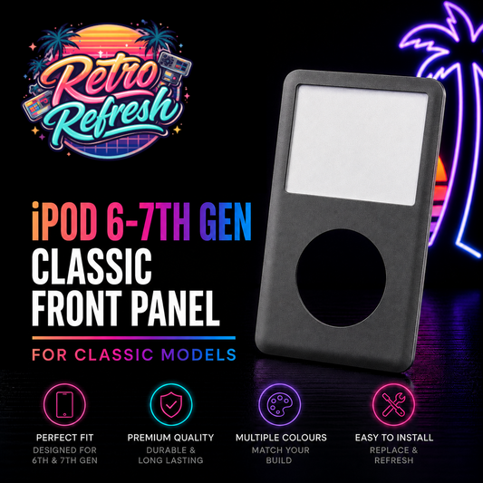 Black Front Housing – For iPod Classic 6th / 7th Gen