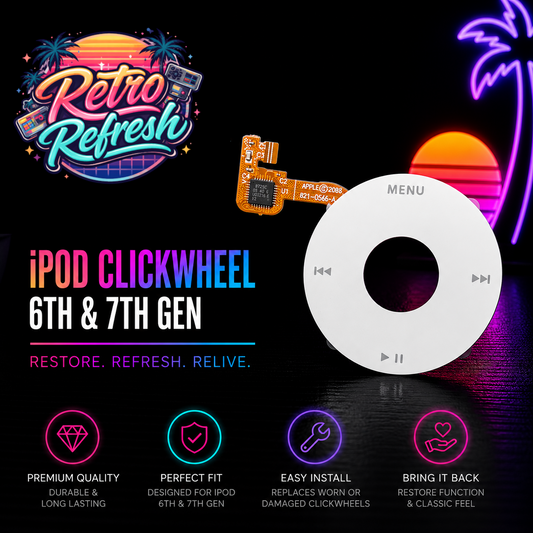 White Click Wheel Replacement – For iPod Classic 6th / 7th Generation