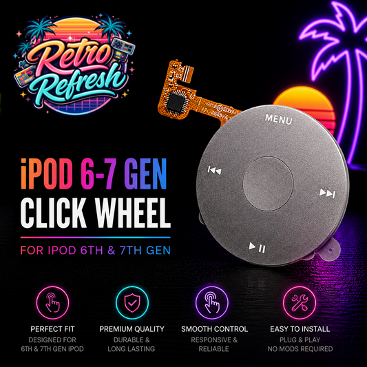 Black Click Wheel Replacement – For iPod Classic 6th / 7th Generation