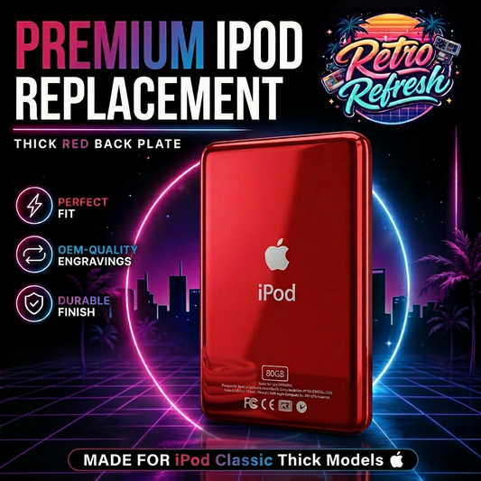 Red Thick Back Housing – For iPod Video / Classic
