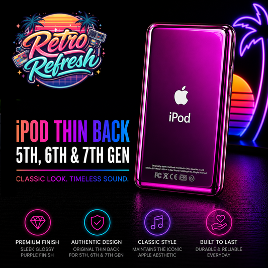 Purple Thin Back Housing – For iPod Classic / Video