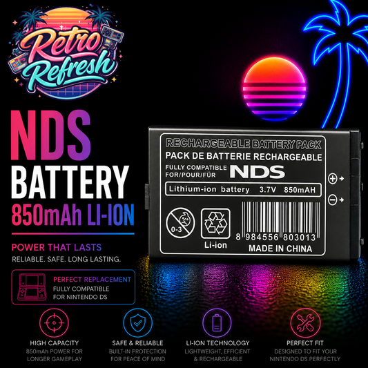 Nintendo DS 850mAh 3.7V Li-ion Replacement Battery NTR-003
