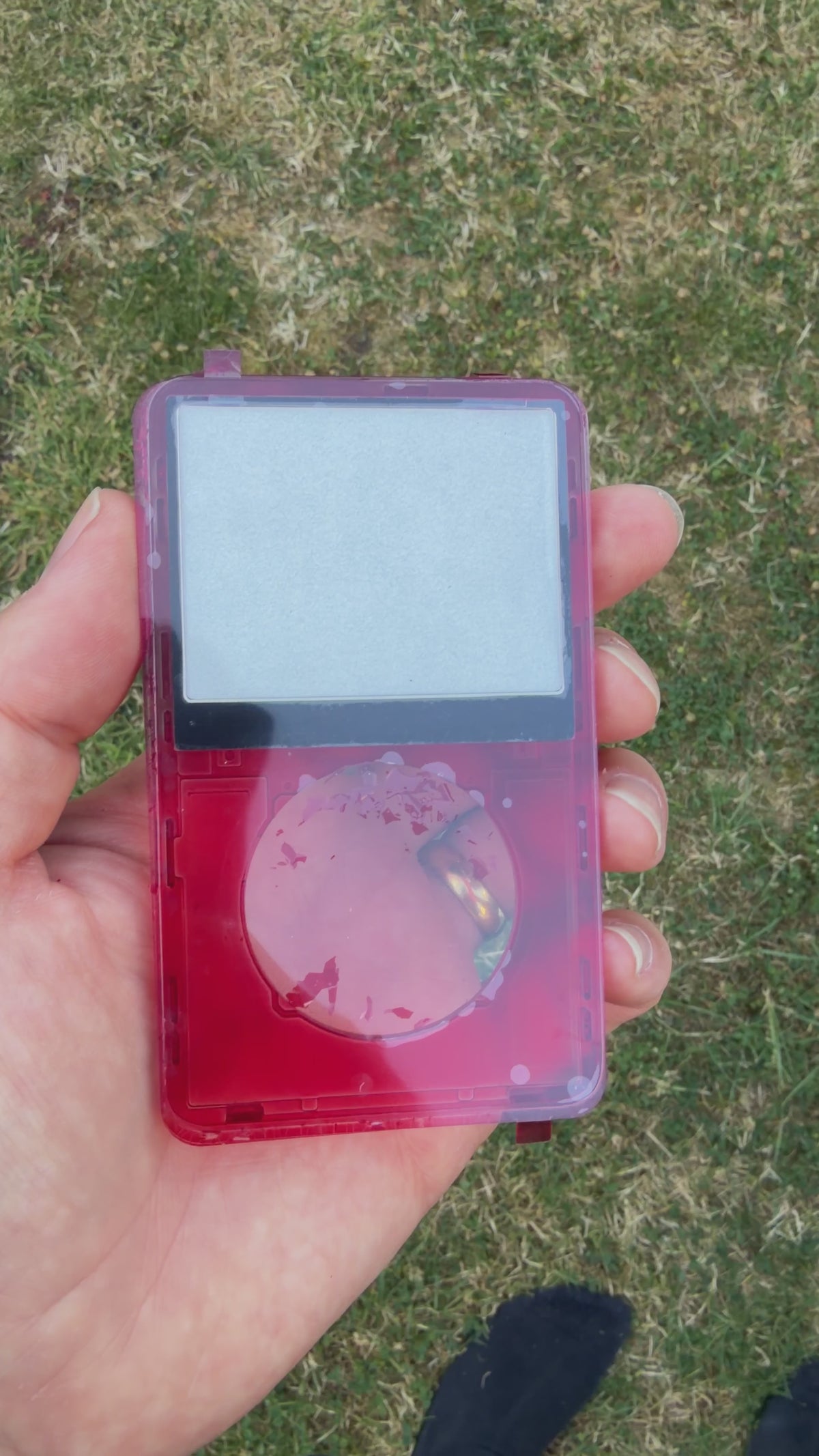 Transparent Red Front Housing – For iPod Video 5th / 5.5 Gen (Clear Shell)