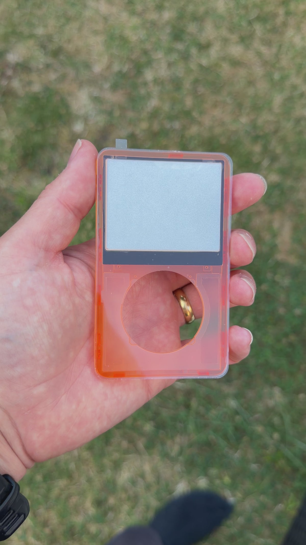 Transparent Orange Front Housing – For iPod Video 5th / 5.5 Gen (Clear Shell)