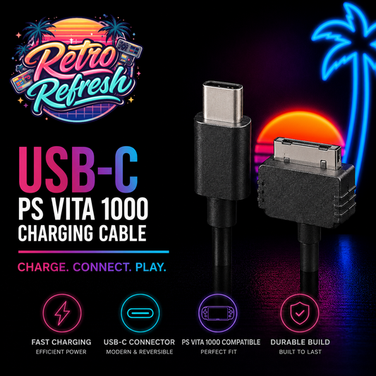 PS Vita 1000 Proprietary USB-C Charging & Data Cable
