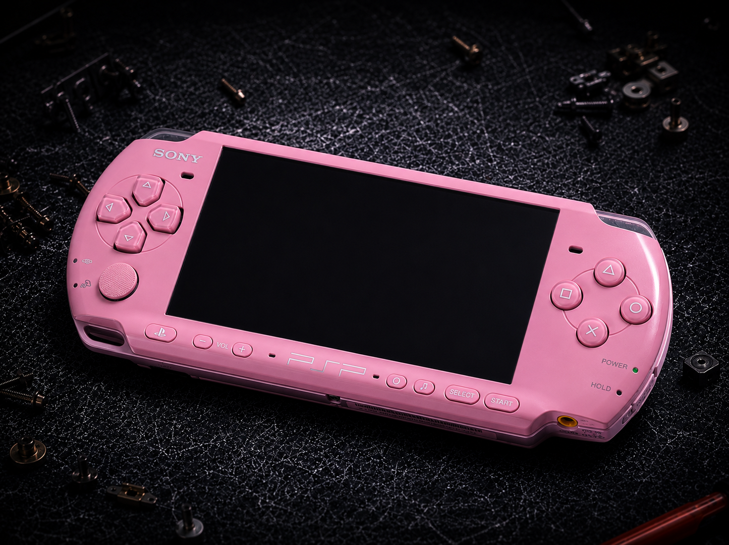 Sony PSP 1000 Pink Custom Modded – Laminated LCD Upgrade