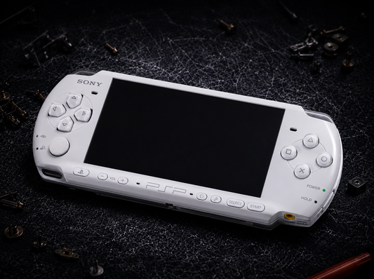 Sony PSP 1000 White Custom Modded – Laminated LCD Upgrade