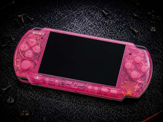 Sony PSP 3000 Custom Modded – Transparent Pink