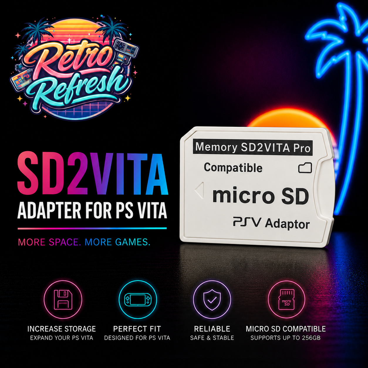 SD2Vita Micro SD Adapter for PS Vita 1000 & 2000