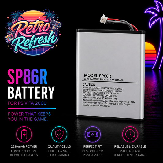 Premium SP86R Replacement Battery for Sony PS Vita 2000 (Slim) – 2210mAh High Capacity