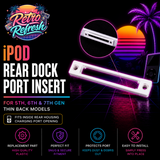 White Rear Dock Port Insert – For iPod Video & Classic